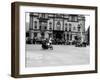 Vincent HRD, J.M. West in Isle of Man TT, Parliament Square Ramsey-null-Framed Premium Photographic Print