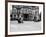 Vincent HRD, J.M. West in Isle of Man TT, Parliament Square Ramsey-null-Framed Photographic Print