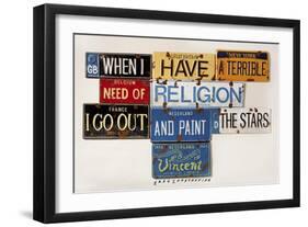 Vincent Need Religion-Gregory Constantine-Framed Giclee Print