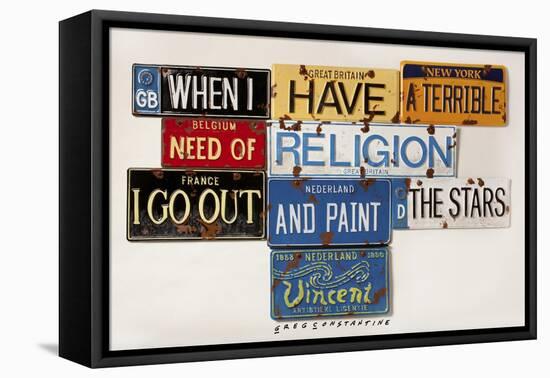 Vincent Need Religion-Gregory Constantine-Framed Stretched Canvas