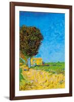 Vincent van Gogh A Lane near Arles-Vincent van Gogh-Framed Art Print