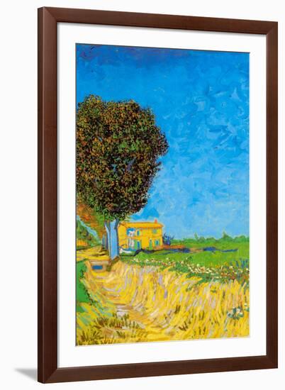 Vincent van Gogh A Lane near Arles-Vincent van Gogh-Framed Art Print