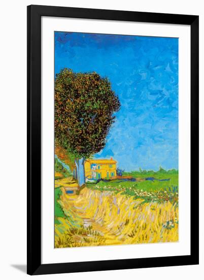 Vincent van Gogh A Lane near Arles-Vincent van Gogh-Framed Art Print