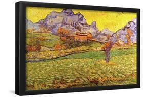 Vincent Van Gogh A Meadow in the Mountains Le Mas de Saint-Paul Art Print Poster-null-Framed Poster