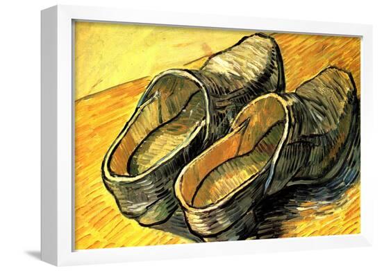 Vincent Van Gogh A Pair of Leather Clogs Art Print Poster--Framed Poster