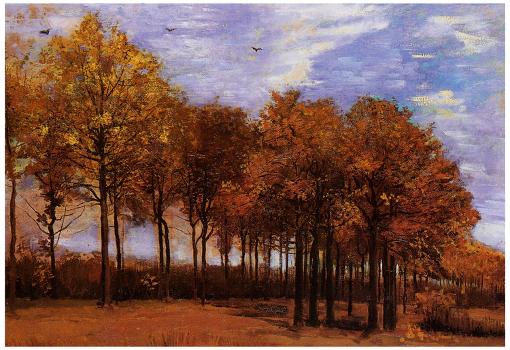 Vincent Van Gogh Autumn Landscape Art Print Poster' Photo | AllPosters.com