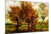 Vincent van Gogh Autumn Landscape with Four Trees-Vincent van Gogh-Mounted Art Print