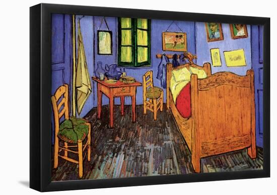 Vincent Van Gogh Bedroom Art Poster Print-null-Framed Poster