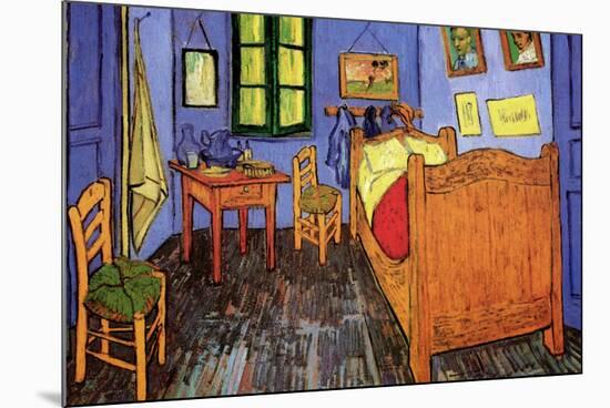 Vincent Van Gogh Bedroom-Vincent van Gogh-Mounted Art Print