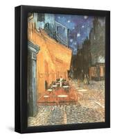 Vincent Van Gogh Cafe Terrace Art Print POSTER quality-null-Framed Poster