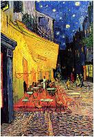 Vincent Van Gogh Cafe Terrace at Night Art Poster Print-null-Lamina Framed Poster