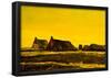 Vincent Van Gogh Cottages Art Print Poster-null-Framed Poster