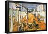 Vincent Van Gogh Dormitory in the Hospital in Arles Art Print Poster-null-Framed Poster