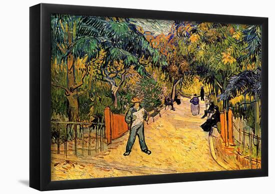 Vincent Van Gogh Entrance to the Public Park in Arles Art Print Poster-null-Framed Poster