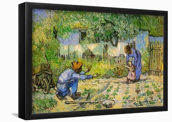 Vincent Van Gogh First Steps Art Print Poster-null-Framed Poster