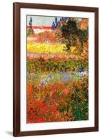 Vincent van Gogh Flowering Garden-Vincent van Gogh-Framed Art Print
