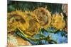Vincent Van Gogh Four Cut Sunflowers-Vincent van Gogh-Mounted Art Print