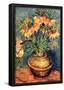 Vincent Van Gogh Fritillaries in a Copper Vase Art Print Poster-null-Framed Poster