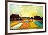 Vincent van Gogh Holland Flower Bed-Vincent van Gogh-Framed Art Print