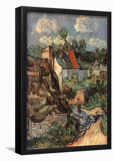 Vincent Van Gogh (House Of Auvers) Art Poster Print-null-Framed Poster