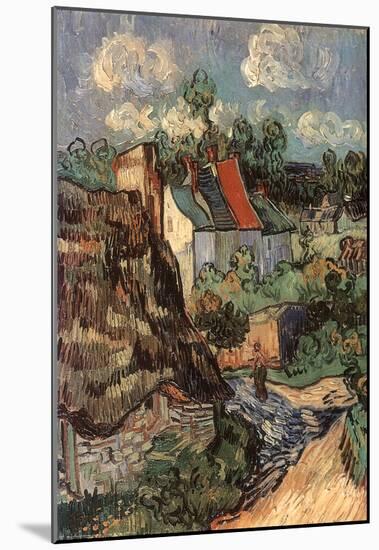 Vincent Van Gogh (House Of Auvers) Art Poster Print-null-Mounted Poster