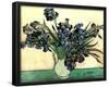 Vincent Van Gogh Irises In Vase Art Print Poster-null-Framed Poster