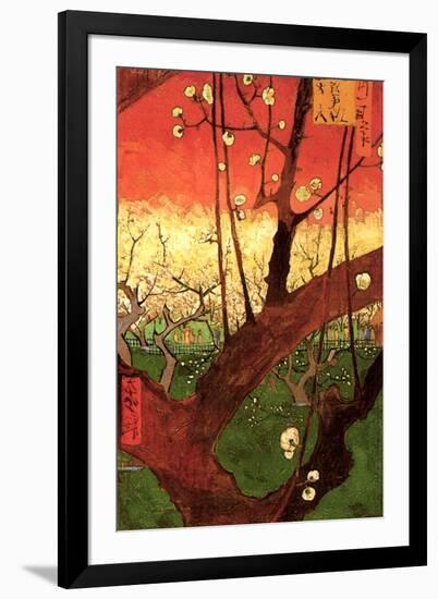 Vincent Van Gogh Japonaiserie Flowering Plum Tree after Hiroshige-Vincent van Gogh-Framed Art Print