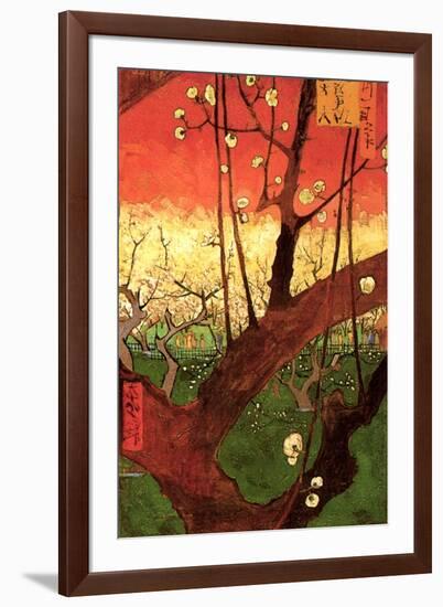 Vincent Van Gogh Japonaiserie Flowering Plum Tree after Hiroshige-Vincent van Gogh-Framed Art Print