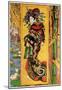 Vincent Van Gogh Japonaiserie Oiran after Kesa Eisen Art Print Poster-null-Mounted Poster