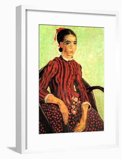 Vincent Van Gogh La Mousme Sitting Art Print Poster-null-Framed Poster