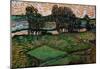 Vincent Van Gogh Landscape with Bridge across the Oise Art Print Poster-null-Mounted Poster