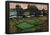 Vincent Van Gogh Landscape with Bridge across the Oise Art Print Poster-null-Framed Poster