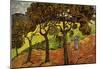 Vincent Van Gogh Landscape with Trees and Figures Art Print Poster-null-Mounted Poster