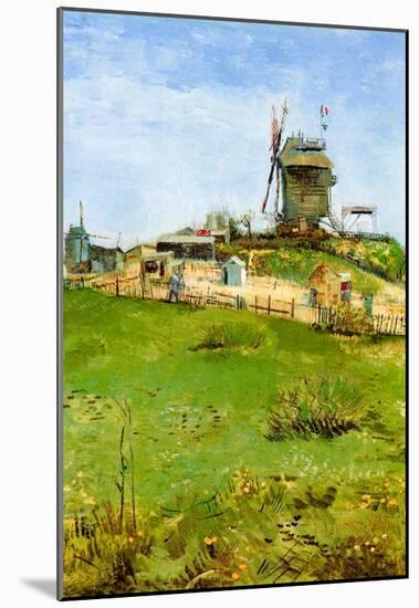 Vincent Van Gogh Le Moulin de la Galette 4 Art Print Poster-null-Mounted Poster