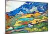 Vincent Van Gogh Les Alpilles a Mountain Landscape near Saint-Remy Art Print Poster-null-Mounted Poster