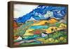 Vincent Van Gogh Les Alpilles a Mountain Landscape near Saint-Remy Art Print Poster-null-Framed Poster