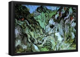 Vincent Van Gogh Les Peiroulets Ravine 2 Art Print Poster-null-Framed Poster