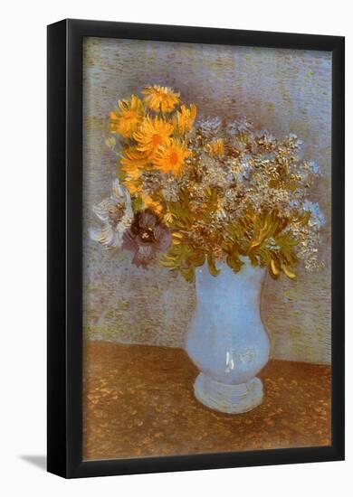 Vincent Van Gogh Lilacs Sitll Life Art Print Poster-null-Framed Poster