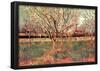 Vincent Van Gogh Orchard in Blossom Plum Trees Art Print Poster-null-Framed Poster