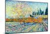 Vincent Van Gogh Orchard with Cypress Art Print Poster-null-Mounted Poster