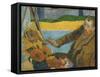 Vincent Van Gogh Painting Sunflowers by Paul Gauguin-Paul Gauguin-Framed Stretched Canvas