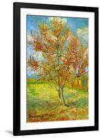 Vincent van Gogh Pink Peach Tree in Blossom Reminiscence of Mauve-Vincent van Gogh-Framed Art Print