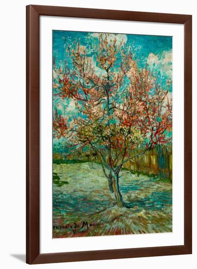 Vincent Van Gogh Pink Peach Trees Souvenir de Mauve-Vincent van Gogh-Framed Art Print