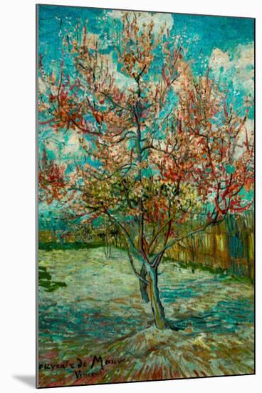 Vincent Van Gogh Pink Peach Trees Souvenir de Mauve-Vincent van Gogh-Mounted Art Print