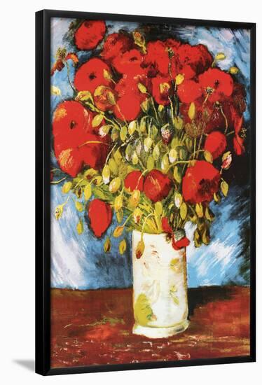 Vincent Van Gogh Poppies Art Print Poster-null-Framed Poster