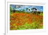 Vincent Van Gogh Poppy Fields-Vincent van Gogh-Framed Art Print