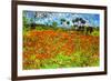 Vincent Van Gogh Poppy Fields-Vincent van Gogh-Framed Art Print