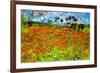 Vincent Van Gogh Poppy Fields-Vincent van Gogh-Framed Art Print