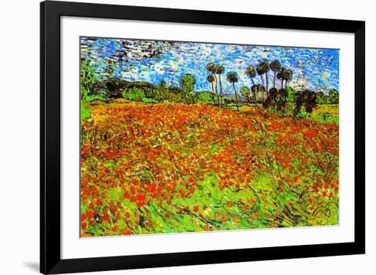 Vincent Van Gogh Poppy Fields-Vincent van Gogh-Framed Art Print