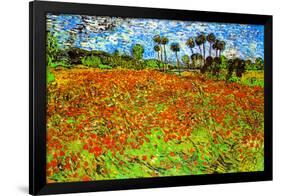 Vincent Van Gogh Poppy Fields-Vincent van Gogh-Framed Art Print